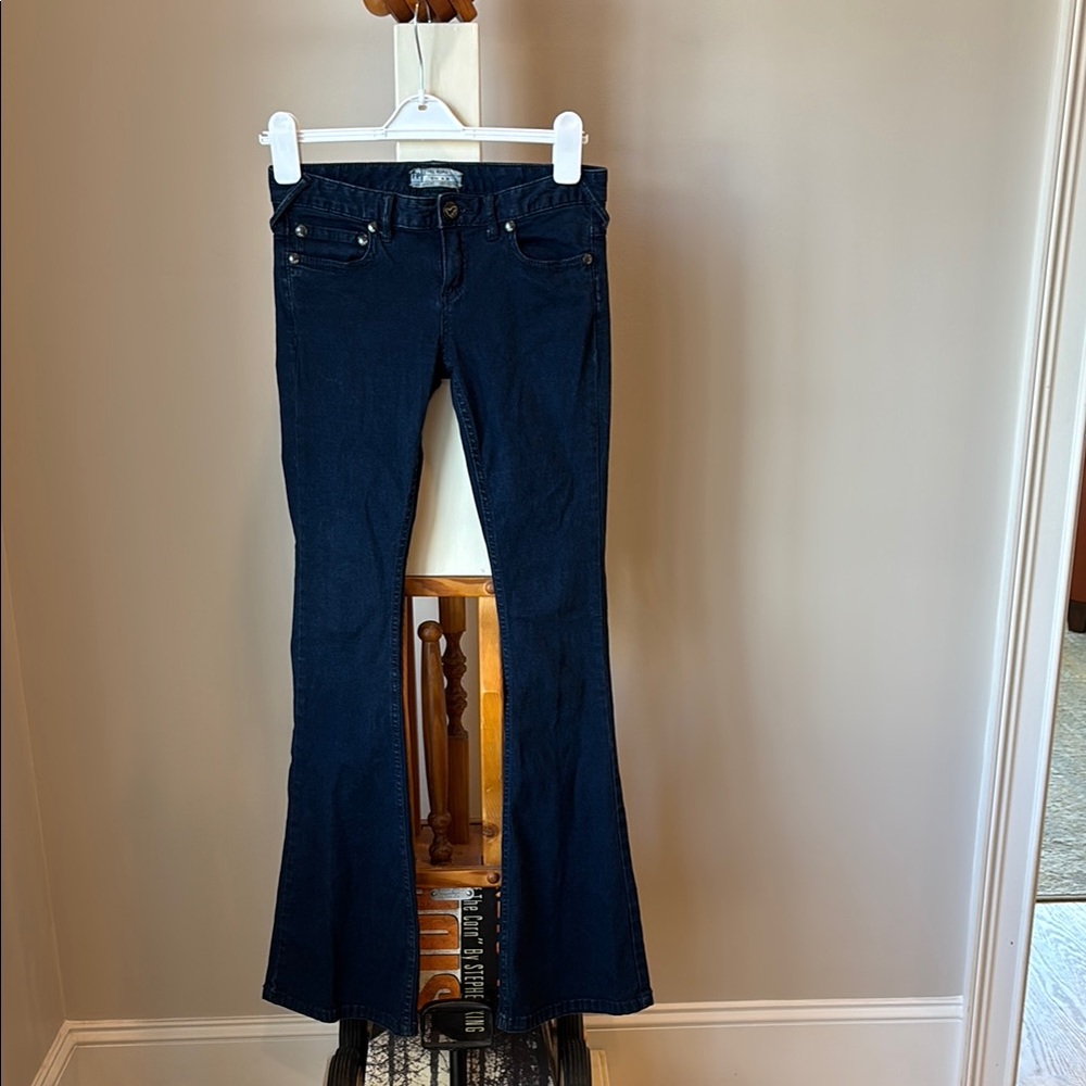 Free People Dark Blue Flared Jeans